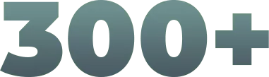 300+