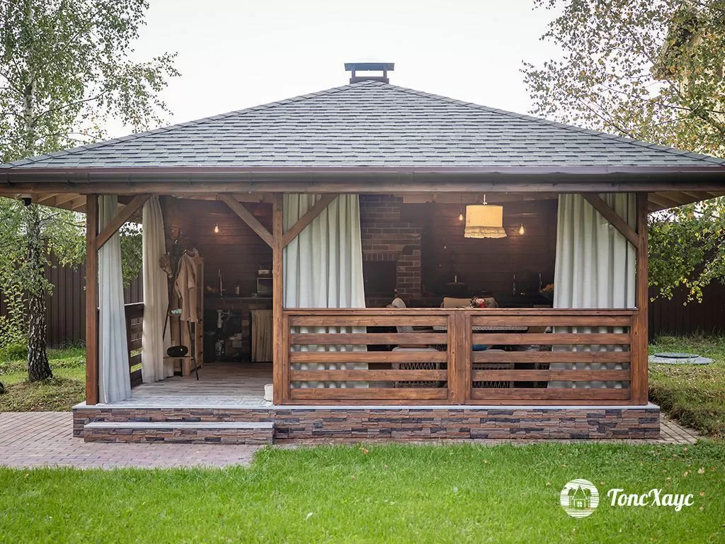 Беседка по индивидуальному проекту