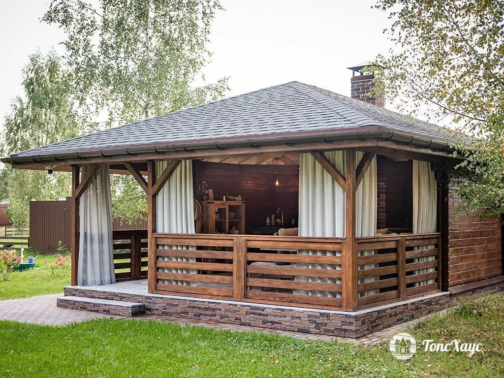 Беседка по индивидуальному проекту