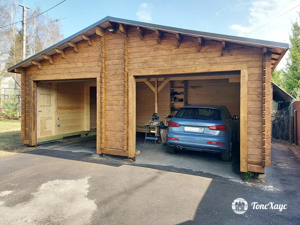 Гаражи из бруса