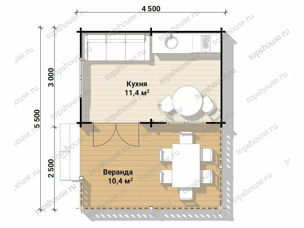Летняя кухня «Дачная таверна». 9999