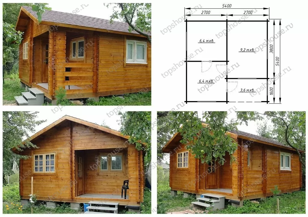 Гостевой дом 5,4 х 5,4 «Таверна для друзей». 2733