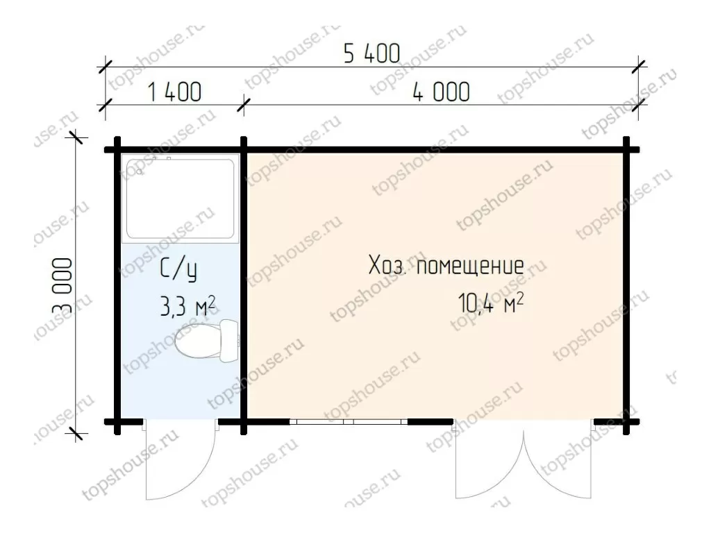 Бытовка дачная «уДачная». 5543
