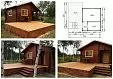 Гостевой домик эконом класса из бруса «Артель». 3122