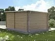 Гараж из бруса «Конный Двор». 12338