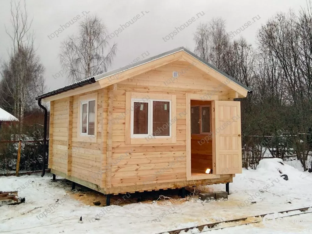 Баня из бруса «Жар-птица». 11429