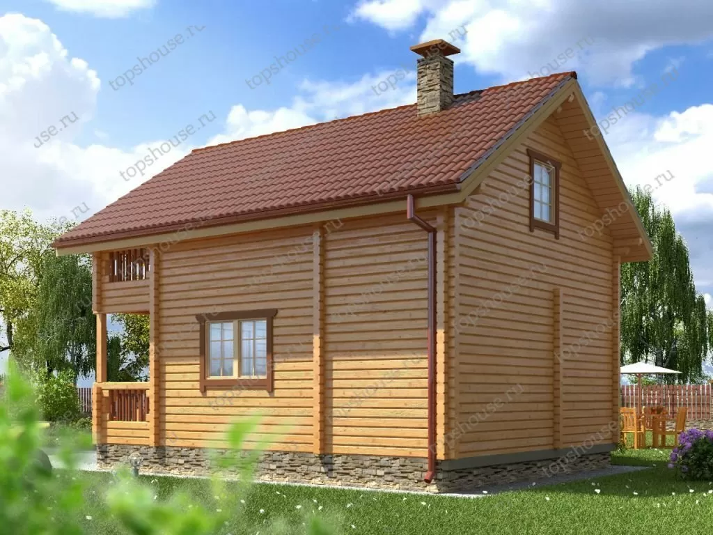 Баня из бруса «Сварожич». 9464