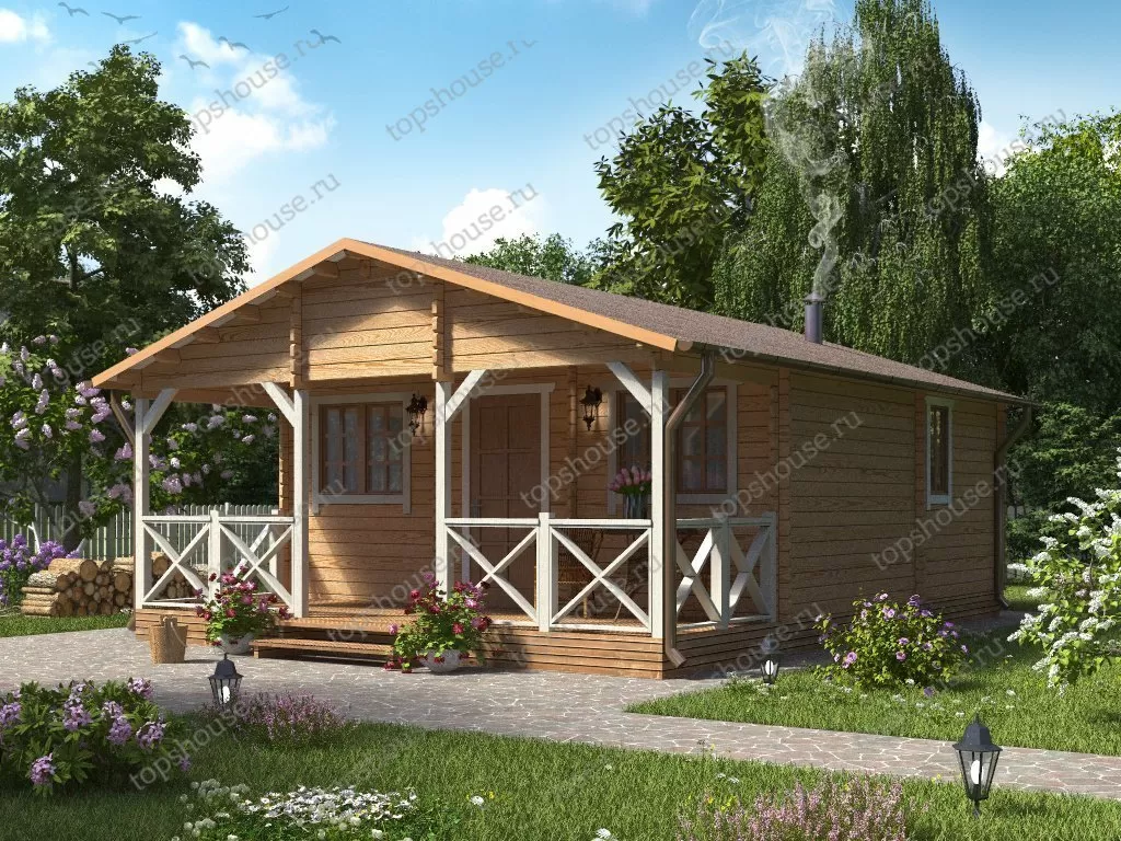Баня из бруса «По душе». 12496