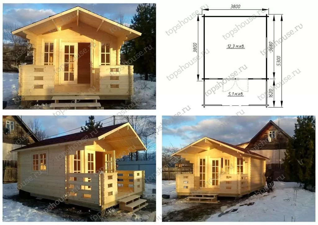 Садовый домик эконом класса «Эталон плюс». 3367
