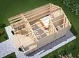 Садовый домик из бруса «Пляжный». 4412