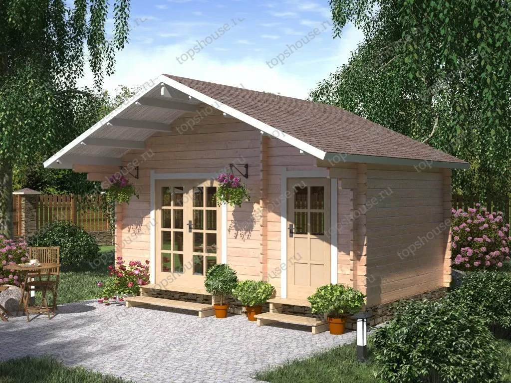 Садовый домик 4,8 x 3,2 «Солнечное утро». 5242