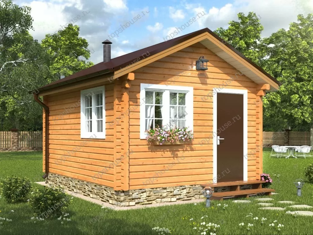 Баня из бруса «Жар-птица». 9190