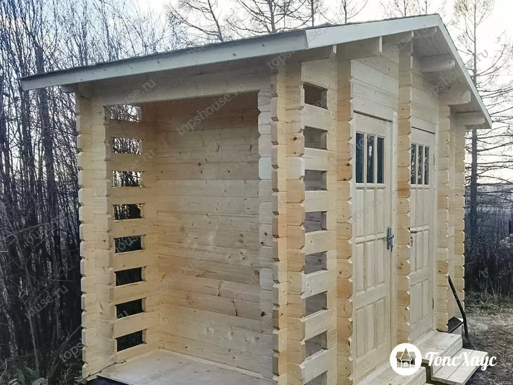 Хозблок «Заботливый» с душем и туалетом. 10740