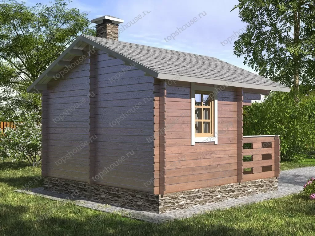 Баня из бруса «Чистюля». 5634
