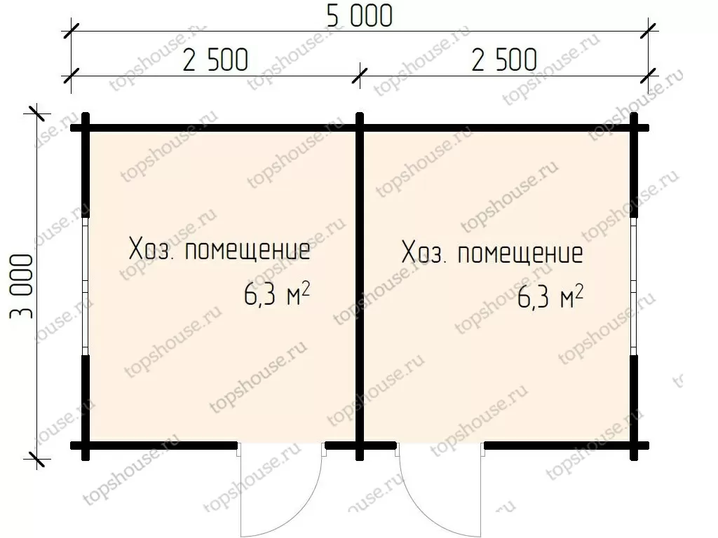 Хозблок «Парный». 5089
