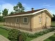 Дачный дом из двойного бруса «Лапландия». 4941