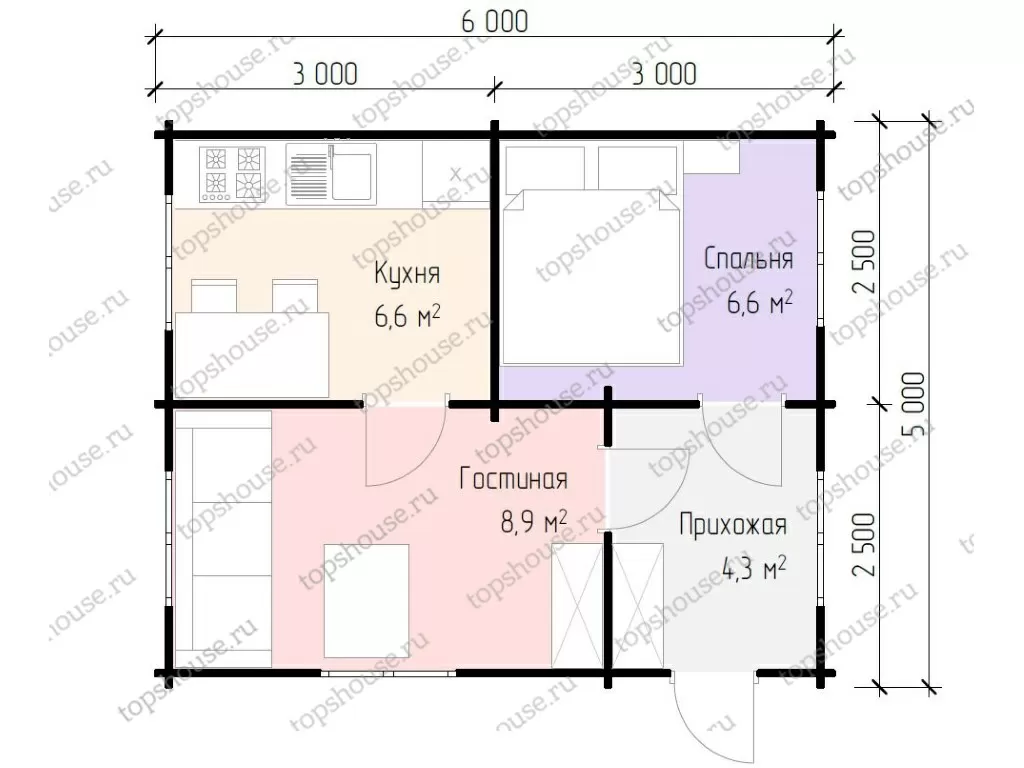 Дачный дом «Топ-Дом». 5096