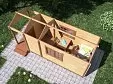 Дачная бытовка с крыльцом 6,0x2,3. 7248