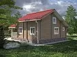 Теплый дом из бруса «Новая сказка». 7596