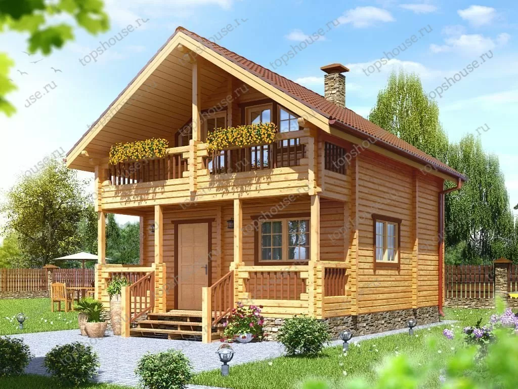Баня из бруса «Сварожич». 9462