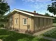 Дачный дом из двойного бруса «Лапландия». 4942