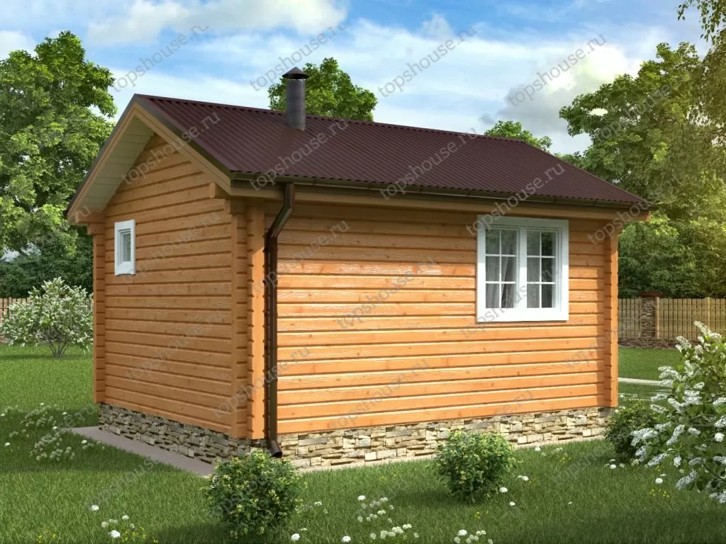 Баня из бруса «Жар-птица». 9193