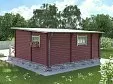 Гостевой дом из бруса «Белая ворона». 12473