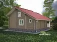 Теплый дом из бруса «Новая сказка». 7595