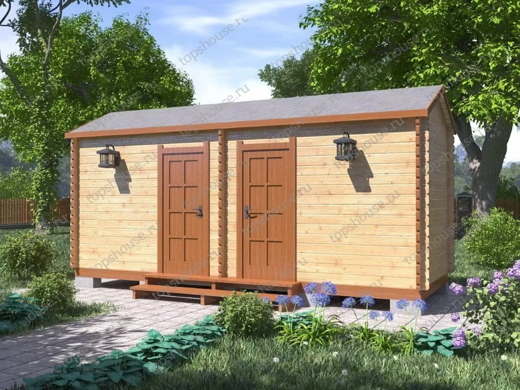 Бытовка дачная 2 блока. 7014
