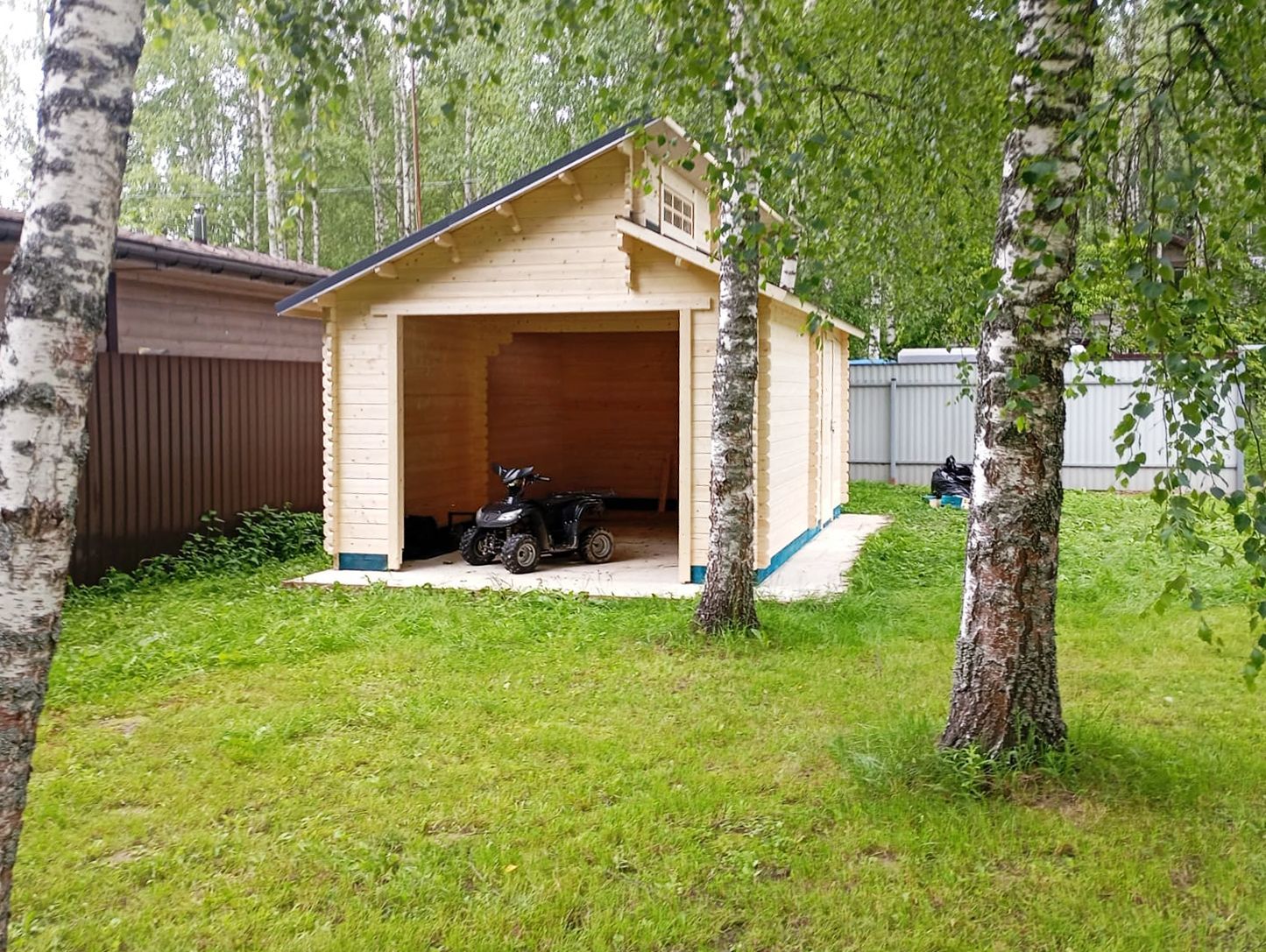 Гаражи из бруса