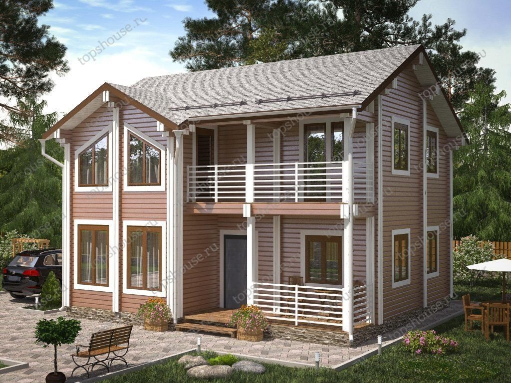 Двухэтажный теплый дом «Простая роскошь». 6303