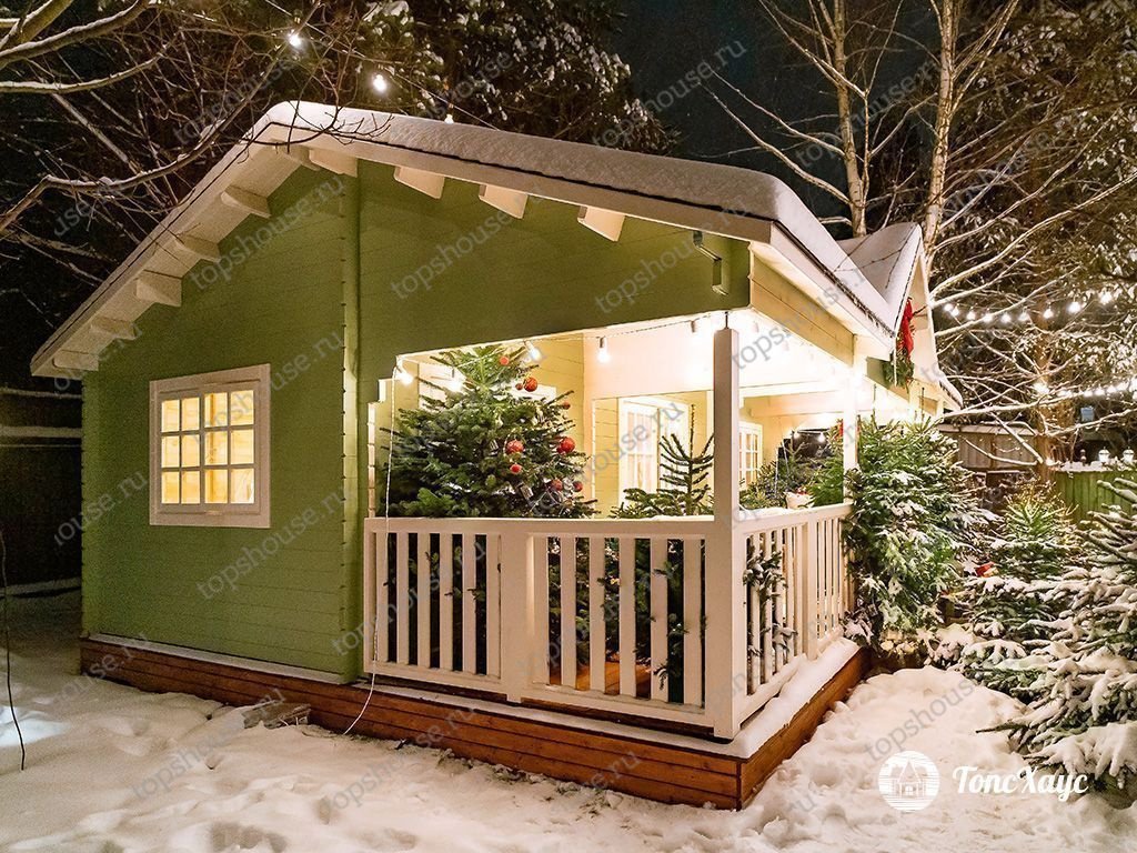 Дачный дом с мезонином «Объятия старины». 16294