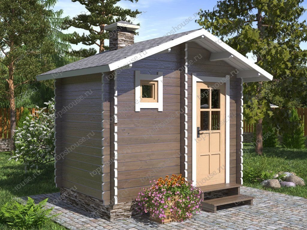 Мини-баня 3 x 2 «Малютка». 5639