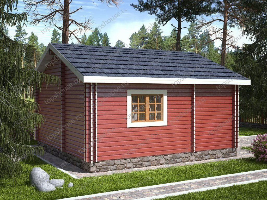 Одноэтажный тёплый дом «Эко-Идеал». 6232