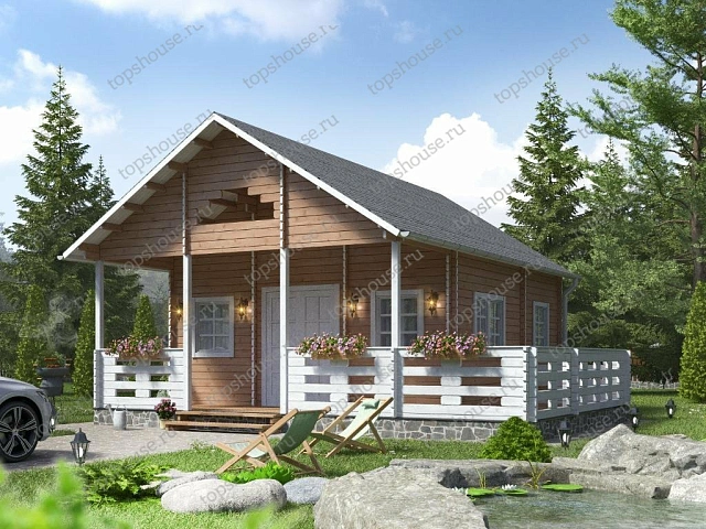 Крымска готовый дом терраса