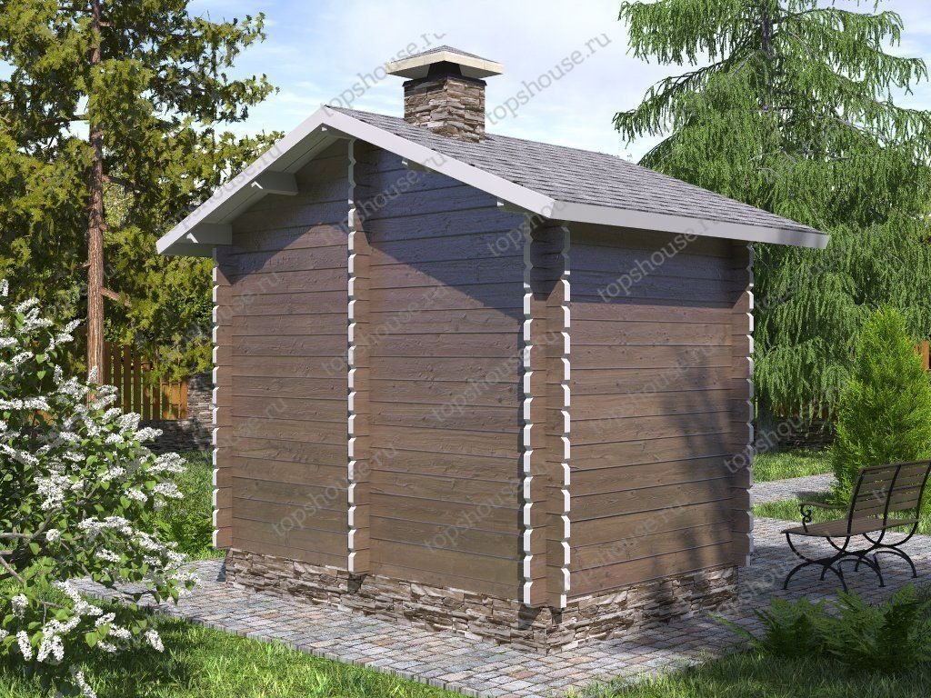 Мини-баня 3 x 2 «Малютка». 5641