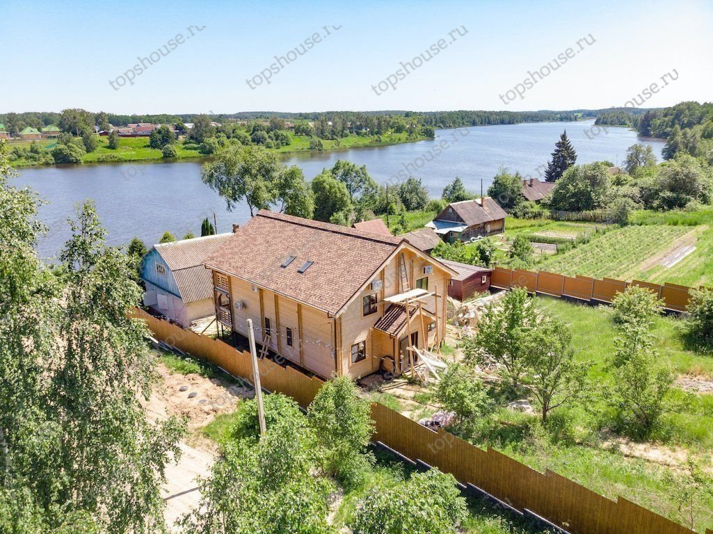 Двухэтажный дом из двойного бруса «Великий Гетсби». 11042