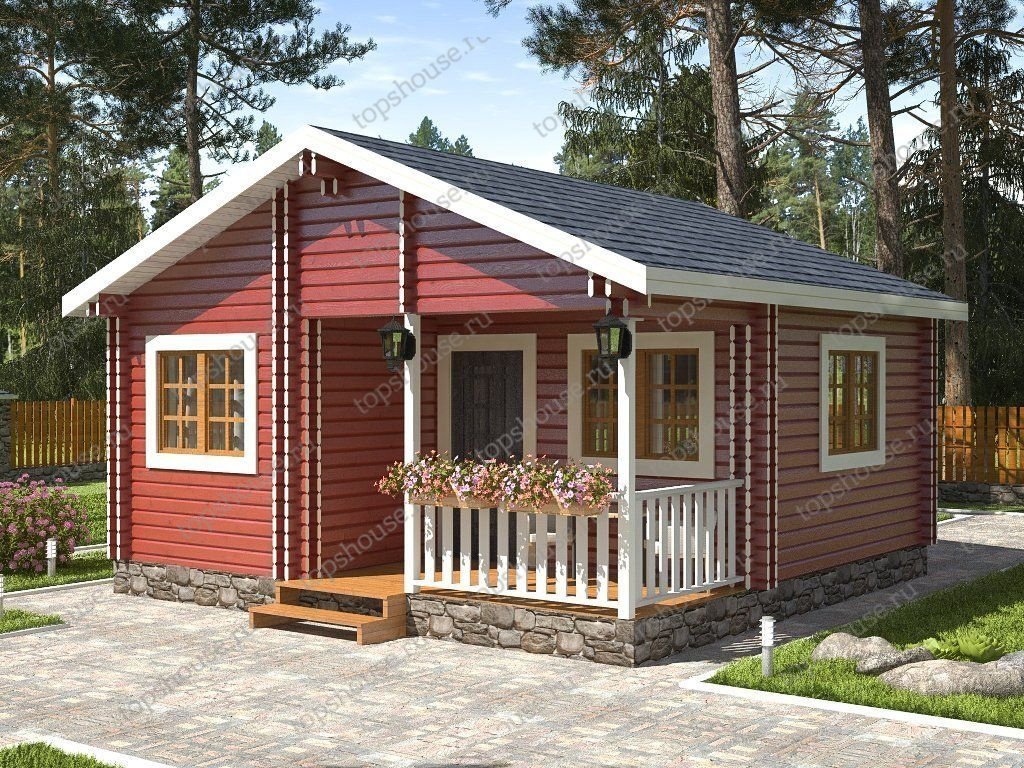 Одноэтажный тёплый дом «Эко-Идеал». 6229