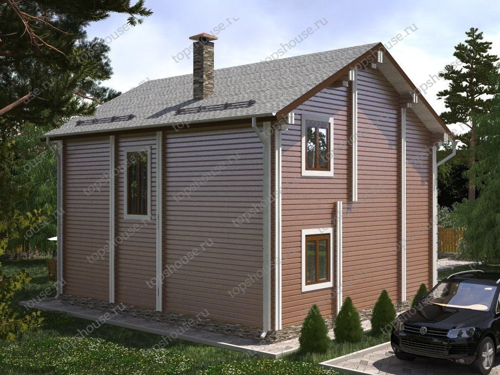 Двухэтажный теплый дом «Простая роскошь». 6305