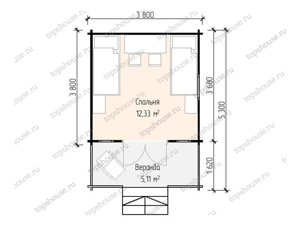 Садовый домик эконом класса «Эталон плюс». 4596