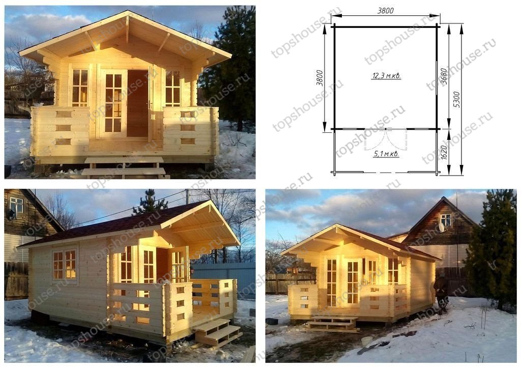 Садовый домик эконом класса «Эталон плюс». 3367