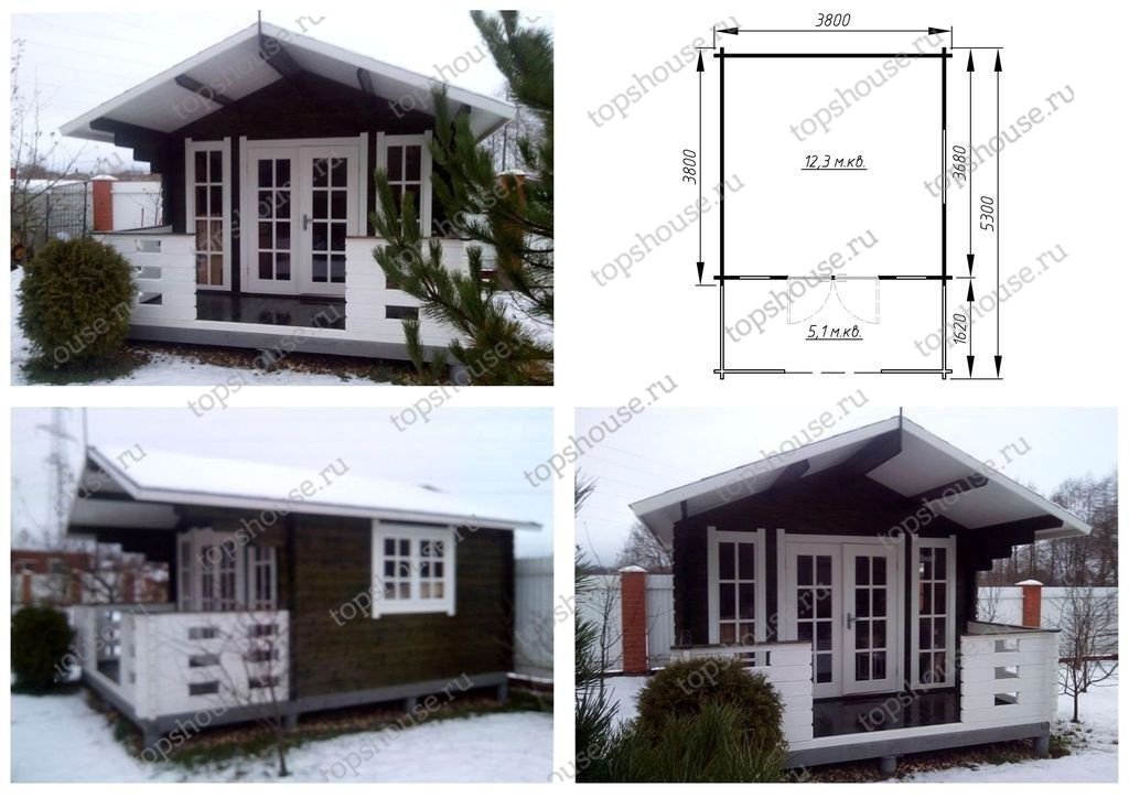 Садовый домик эконом класса «Эталон плюс». 3172