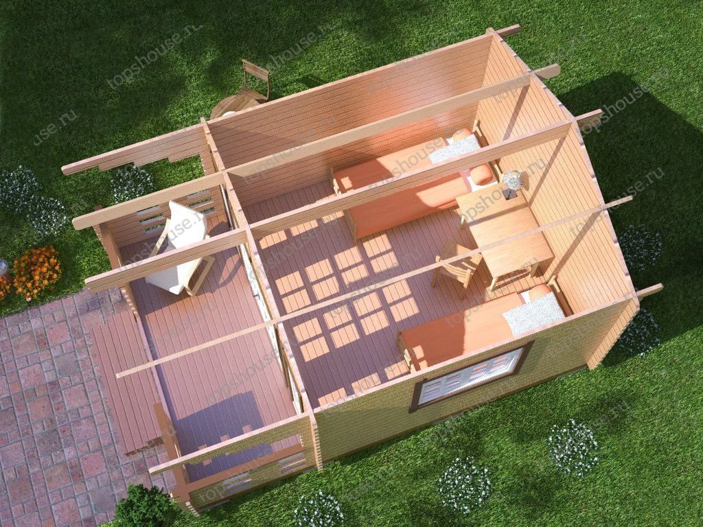 Садовый домик эконом класса «Эталон плюс». 4595