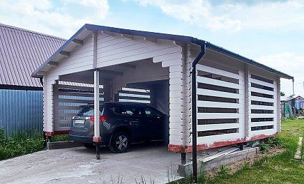 Деревянные навесы для автомобилей