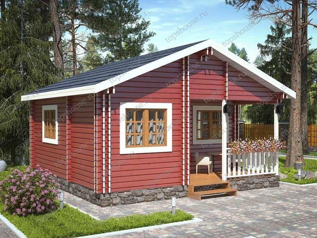 Одноэтажный тёплый дом «Эко-Идеал». 6230