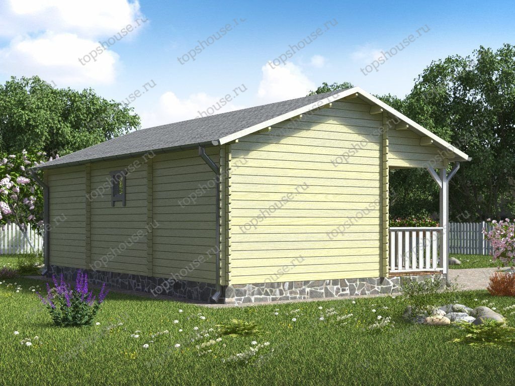 Дачный дом с мезонином «Объятия старины». 12515