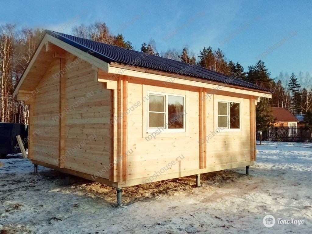 Одноэтажный тёплый дом «Эко-Идеал». 11435