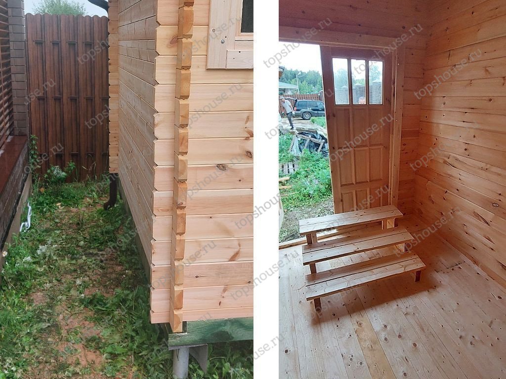 Хозблок с дровником «Куча мала». 13951