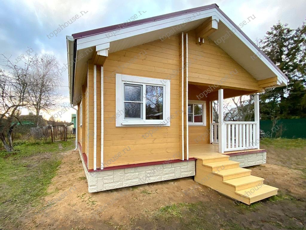 Одноэтажный тёплый дом «Эко-Идеал». 12075