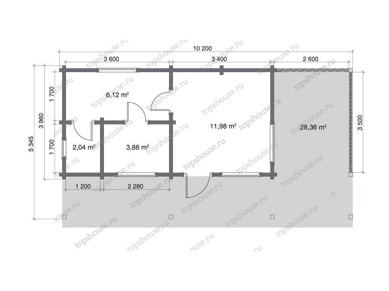 Баня «Лесной флигель». 16157